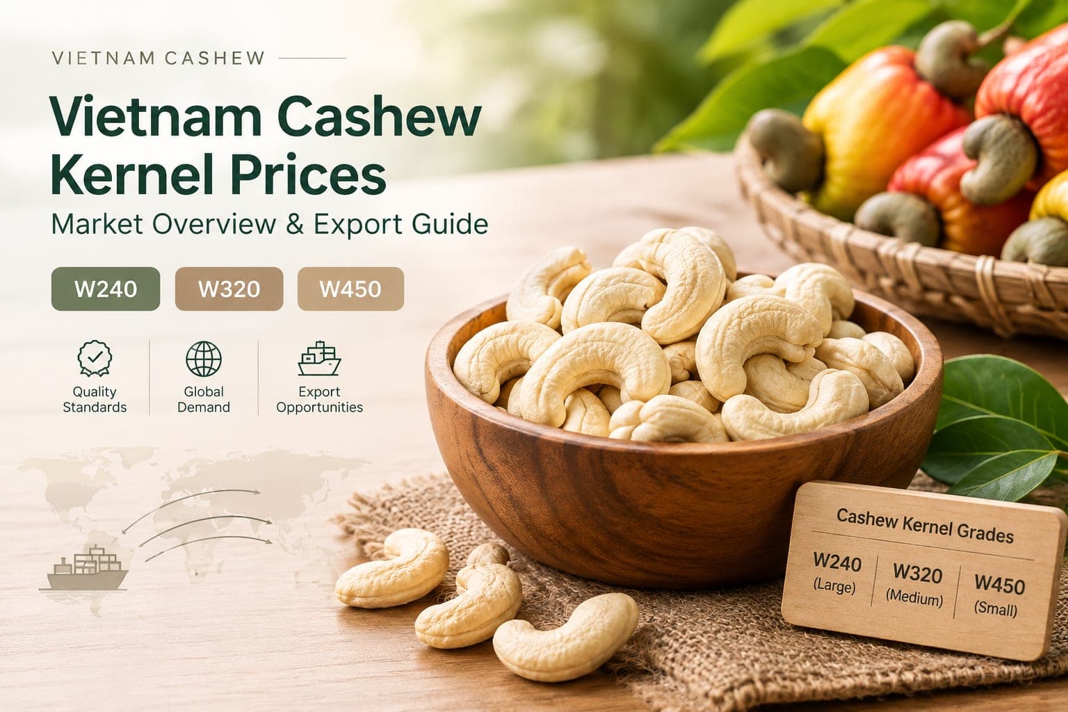 Vietnam Cashew Kernel Prices: Market Overview – October 26, 2026